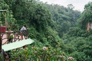 Eco-friendly luxury resort in Costa Rica surrounded by tropical rainforest.