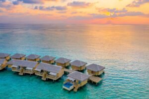 Luxury overwater villas in the Maldives
