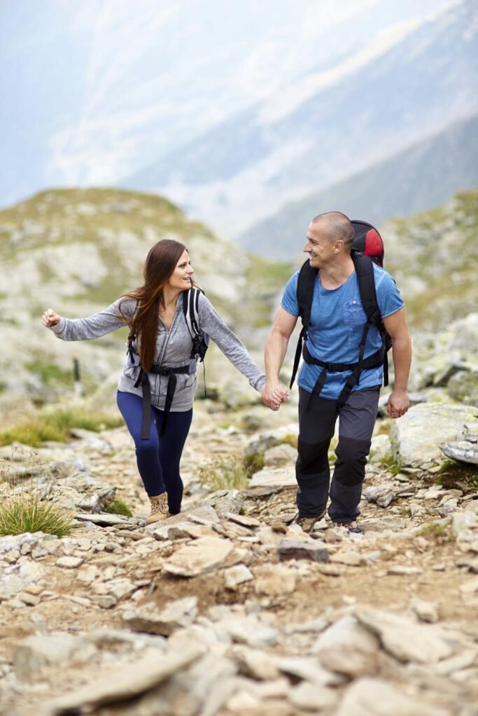 hiking couple