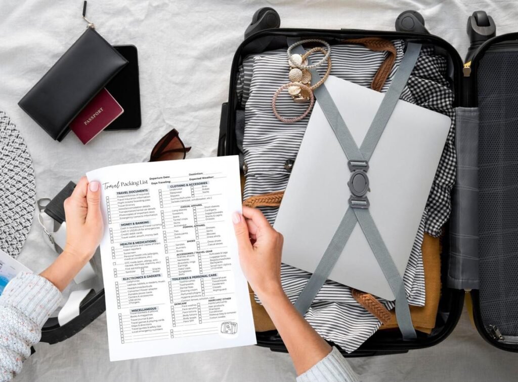 Planning your holiday with travel insurance and a packing checklist helps reduce travel stress.